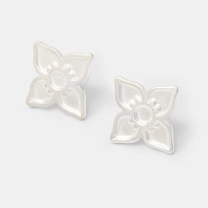 Boronia Flower Silver Stud Earrings