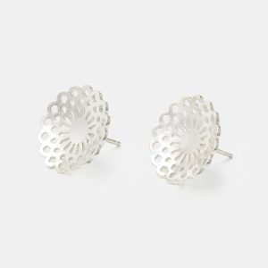 Dahlia Sterling Silver Stud Earrings