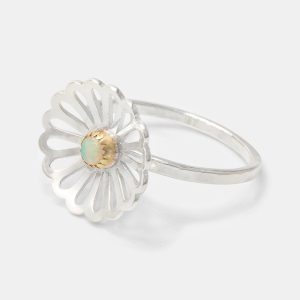 Daisy & Opal Silver Cocktail Ring