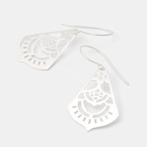 Mehndi Sterling Silver Dangle Earrings