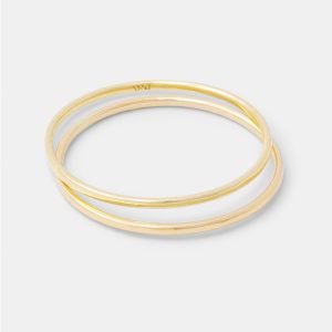 Solid Gold Stacking Rings Set